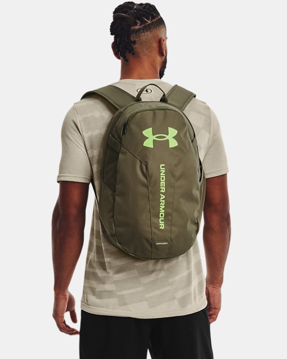 UA Hustle Lite Backpack, Green, pdpMainDesktop image number 4